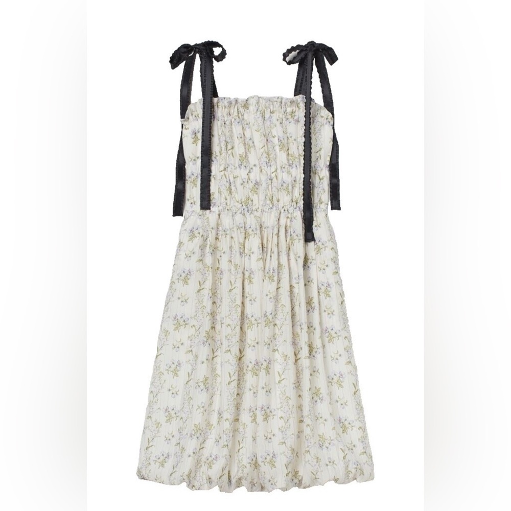 NWOT Brock Collection x H&M  Shoulder Strap Lyocell Blend Floral Dress, Size S